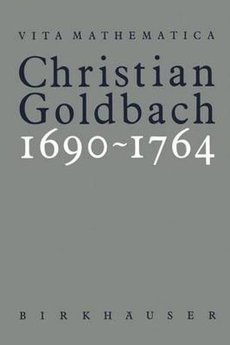 Cover image for Christian Goldbach 1690-1764