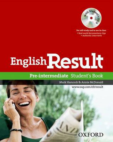 English Result: Pre-Intermediate: Student's Book with DVD Pack: General English four-skills course for adults