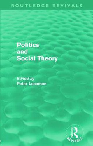 Cover image for Politics and Social Theory