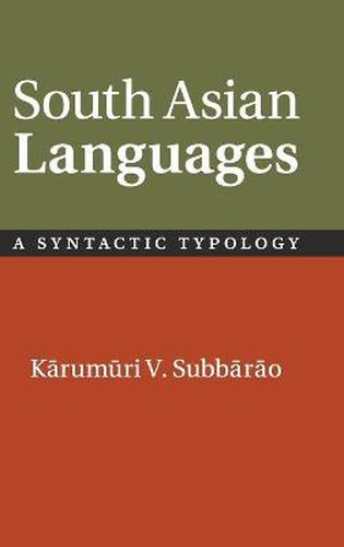 Cover image for South Asian Languages: A Syntactic Typology