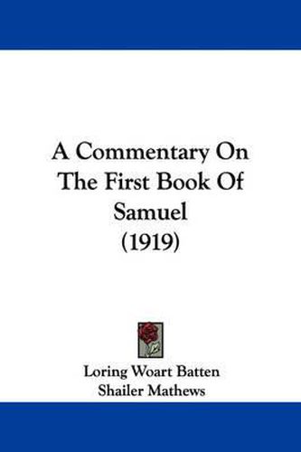 Cover image for A Commentary on the First Book of Samuel (1919)