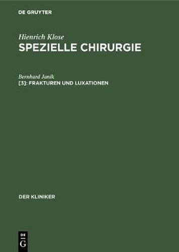 Cover image for Frakturen und Luxationen