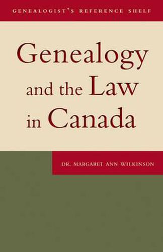 Cover image for Genealogy and the Law in Canada