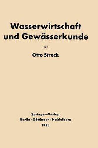 Cover image for Grundlagen der Wasserwirtschaft und Gewasserkunde