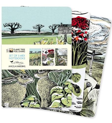 Cover image for Angela Harding: Landscapes Set of 3 Midi Notebooks