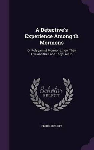 Cover image for A Detective's Experience Among Th Mormons: Or Polygamist Mormons: How They Live and the Land They Live in