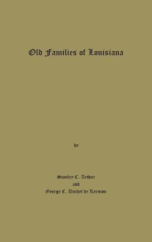 Cover image for Old Families of Louisiana