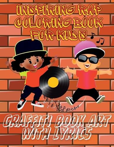 Cover image for Inspiring Rap Coloring Book for Kids