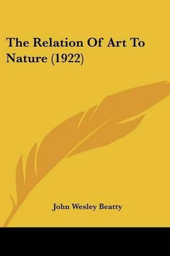 The Relation of Art to Nature (1922)