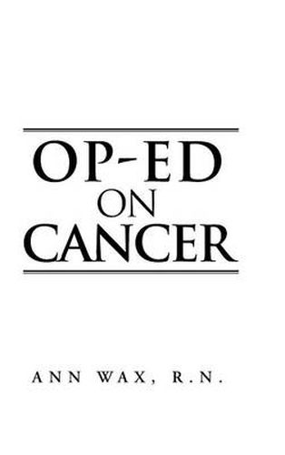 Cover image for Op-Ed on Cancer