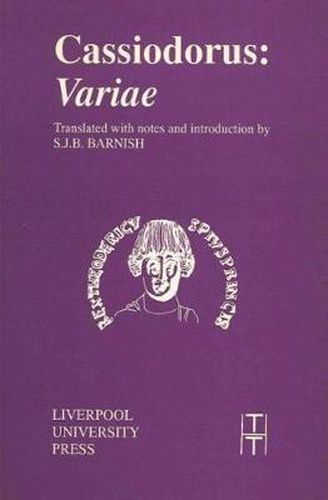 Cover image for Cassiodorus: Variae