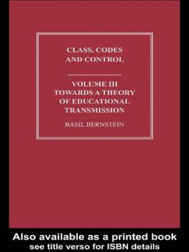 Cover image for Towards a Theory of Educational Transmissions