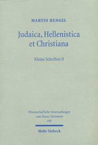 Cover image for Judaica, Hellenistica et Christiana: Kleine Schriften II