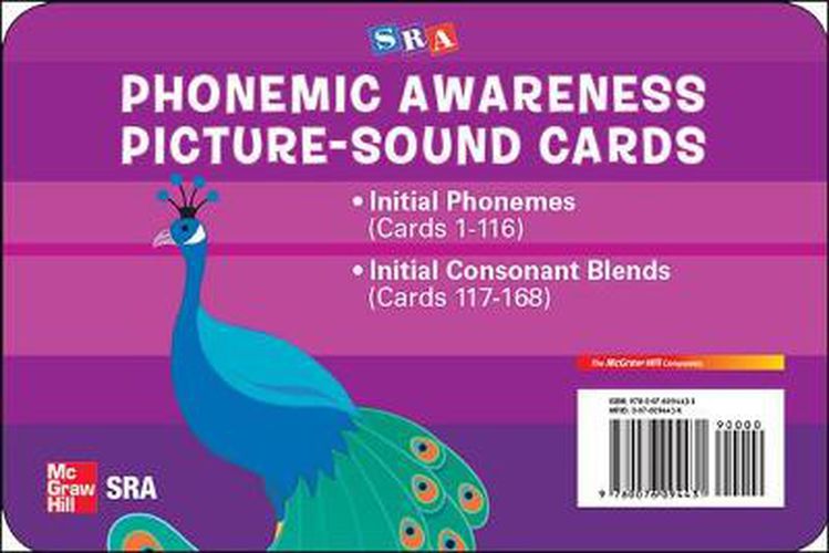 Cover image for Phonemic Awareness PreK-K, Picture/Sound Cards