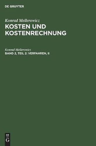 Cover image for Verfahren, II