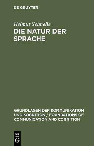 Cover image for Die Natur der Sprache