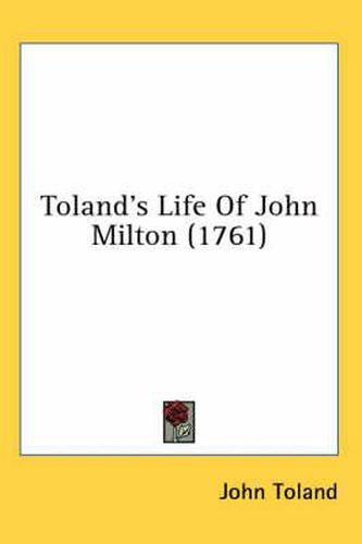 Cover image for Toland's Life of John Milton (1761)