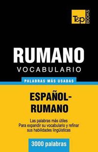 Cover image for Vocabulario espanol-rumano - 3000 palabras mas usadas