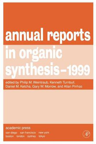 Cover image for Annual Reports in Organic Synthesis 1999