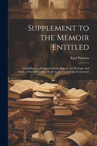 Cover image for Supplement to the Memoir Entitled