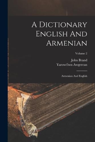 Cover image for A Dictionary English And Armenian