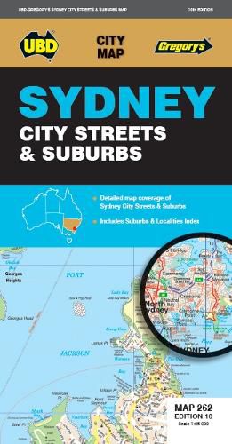 Sydney City Streets & Suburbs Map 262 10th