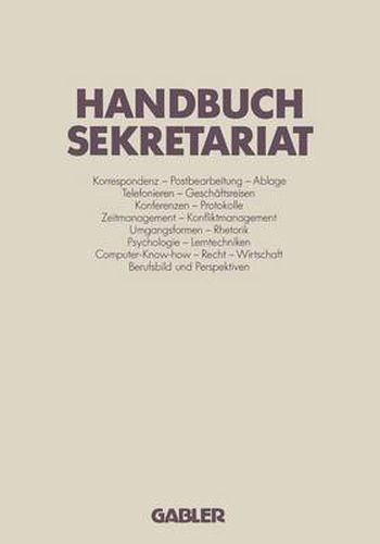 Cover image for Handbuch Sekretariat