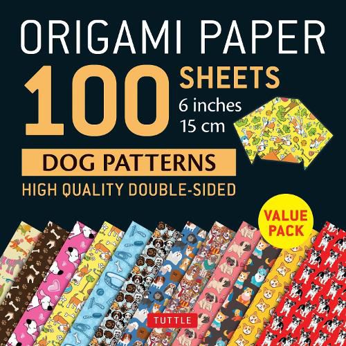 Origami Paper 100 sheets Dog Patterns 6 (15 cm)