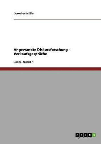 Cover image for Angewandte Diskursforschung - Verkaufsgesprache