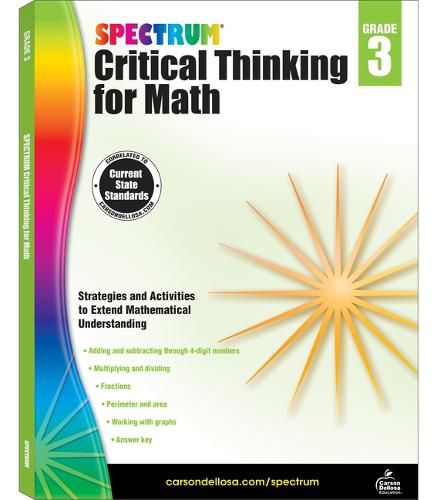 Cover image for Spectrum Critical Thinking for Math, Grade 3