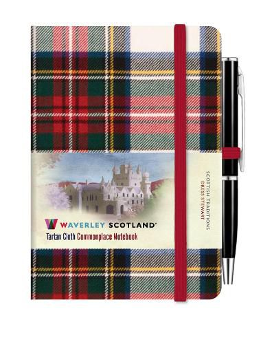 Cover image for Waverley Commonplace Notebooks:Dress Stewart Tartan Mini Notebook with Pen (10.5 x 7cm)