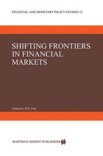 Cover image for Shifting Frontiers in Financial Markets