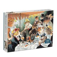 Cover image for Luncheon of the Boating Party Meowsterpiece of Western Art 1000 Piece Puzzle