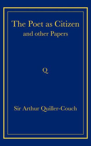 Cover image for The Poet as Citizen and Other Papers