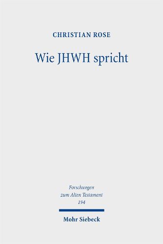 Cover image for Wie JHWH spricht
