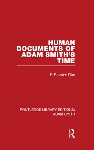 Cover image for Human Documents of Adam Smith's Time