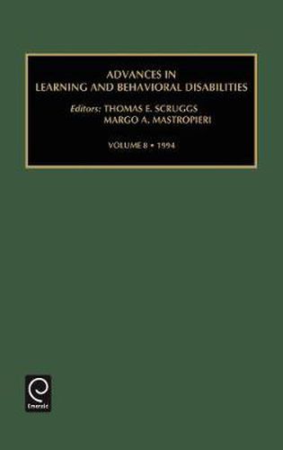 Cover image for Advances in Learning and Behavioural Disabilities