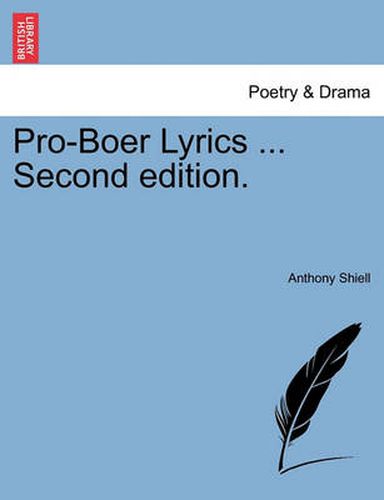 Cover image for Pro-Boer Lyrics ... Second Edition.