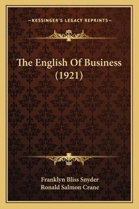 Cover image for The English of Business (1921)