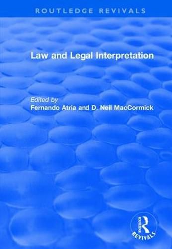 Cover image for Law and Legal Interpretation
