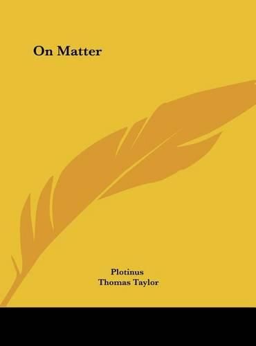 Cover image for On Matter