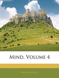 Cover image for Mind, Volume 4