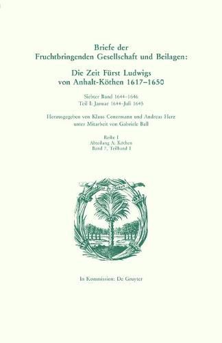 Cover image for 1644-1646: Teil I: Januar 1644 - Juli 1645, Teil II: August 1645 - Dezember 1646