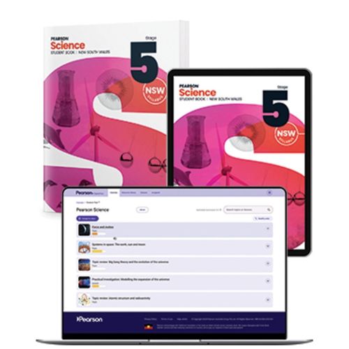 Cover image for Pearson Science New South Wales Stage 5 Student Book, eBook and Digital Hub