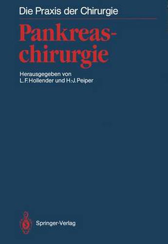 Cover image for Pankreaschirurgie