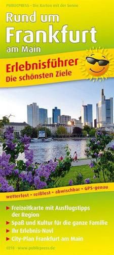 Cover image for Around Frankfurt am Main, adventure guide and map 1:150,000