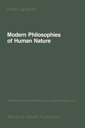 Cover image for Modern Philosophies of Human Nature: Their Emergence from Christian Thought