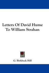 Cover image for Letters of David Hume to William Strahan