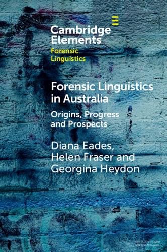 Cover image for Forensic Linguistics in Australia