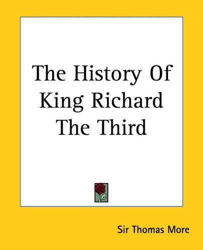 Cover image for The History Of King Richard The Third